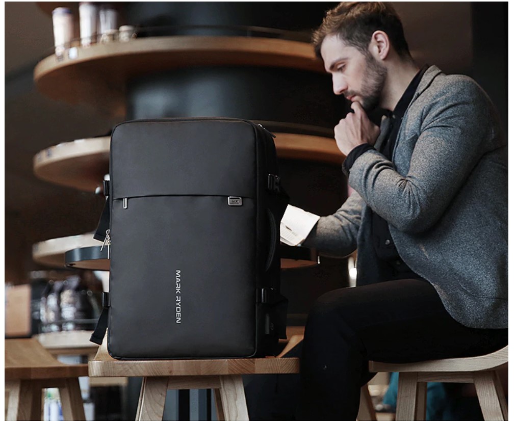 Men's Adjustable USB Backpack