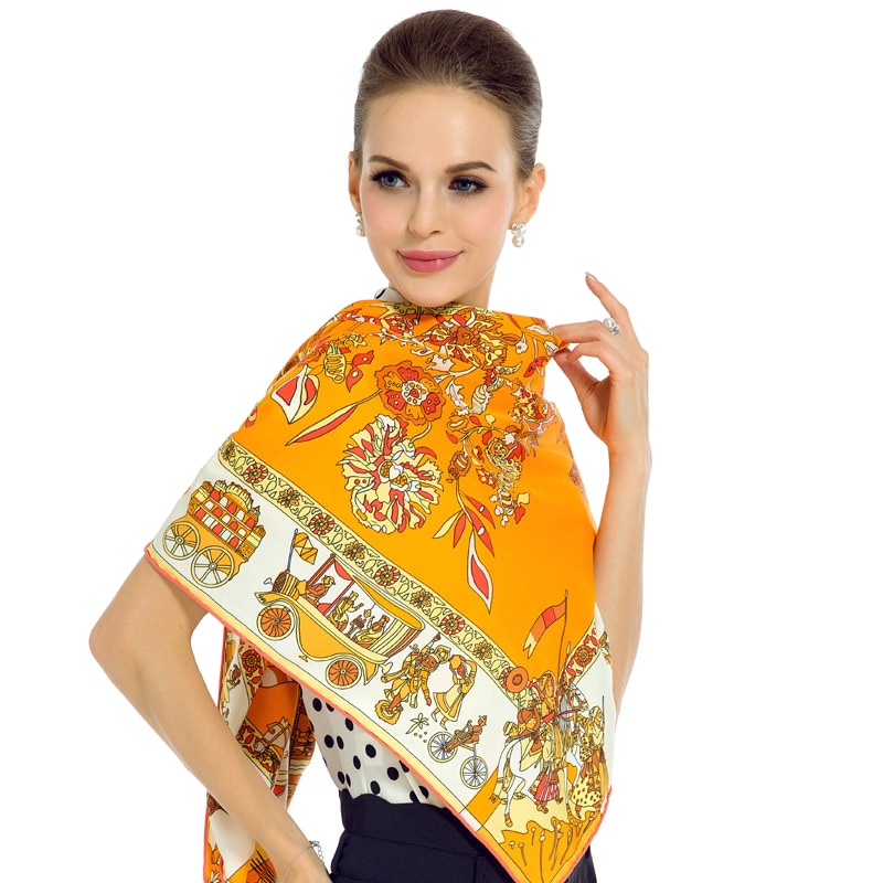 Women's Pure Silk Head Scarf Women's Pure Silk Head Scarf