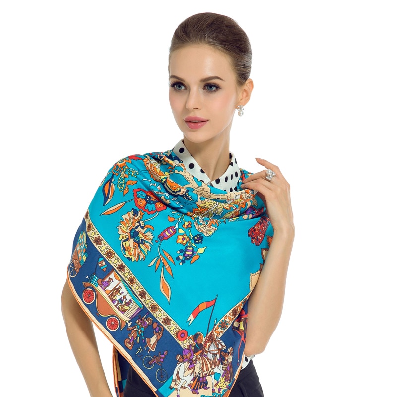 Women's Pure Silk Head Scarf
