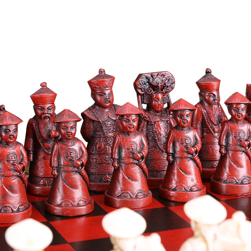 Classic Chinese Warriors Wooden Chessboard