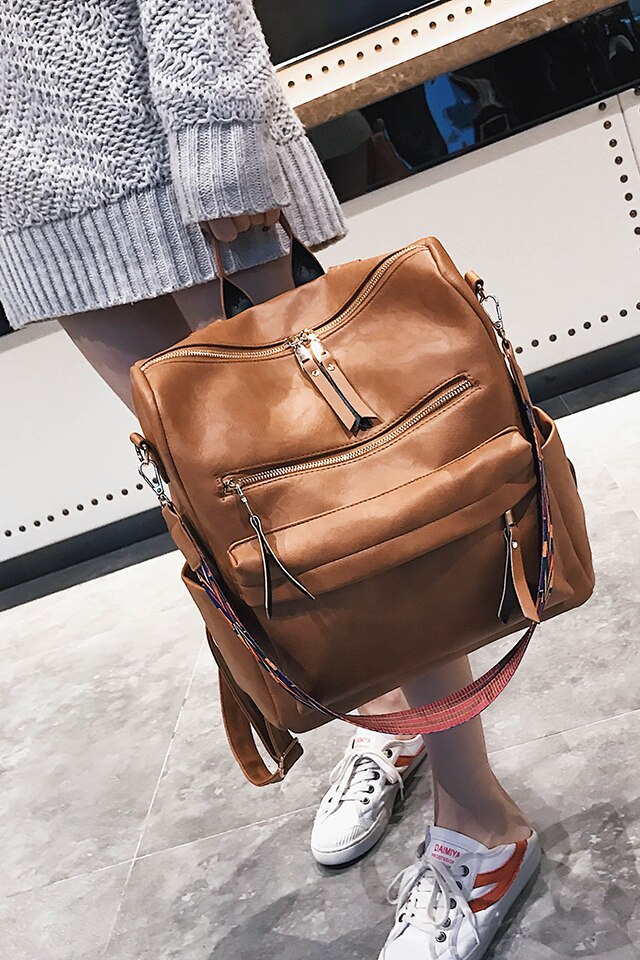 Women's Large Capacity Retro Backpack