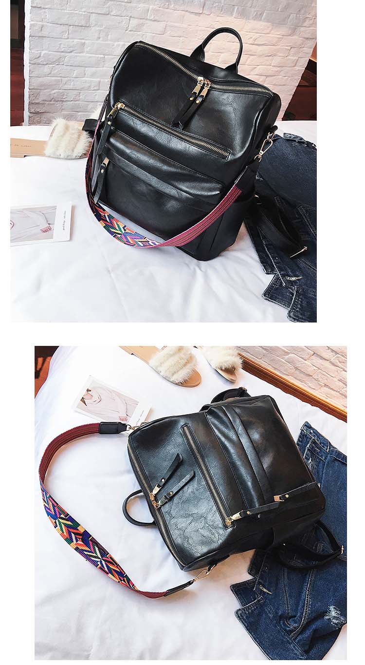 Women's Large Capacity Retro Backpack