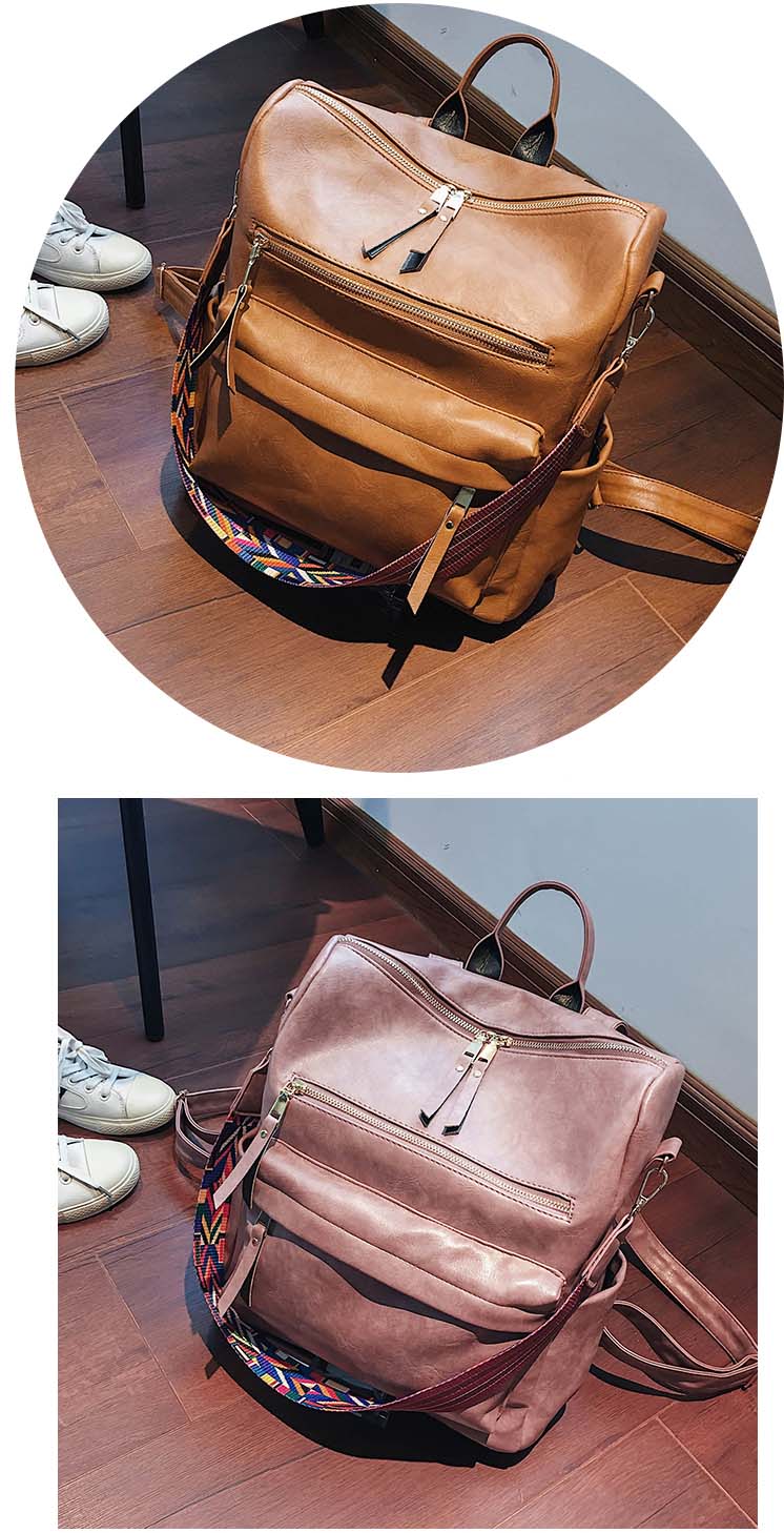 Women's Large Capacity Retro Backpack