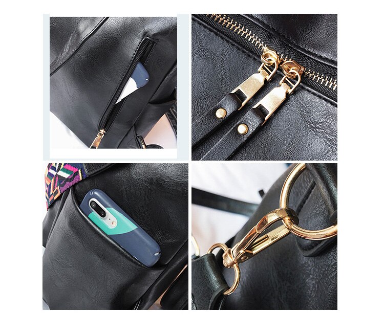 Women's Large Capacity Retro Backpack