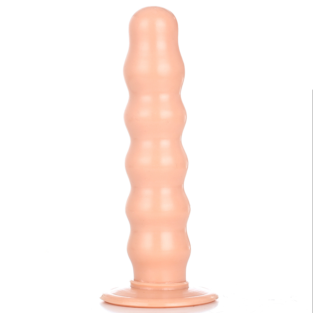 Anal Dildo Plug in Beige and Black Anal Dildo Plug in Beige and Black