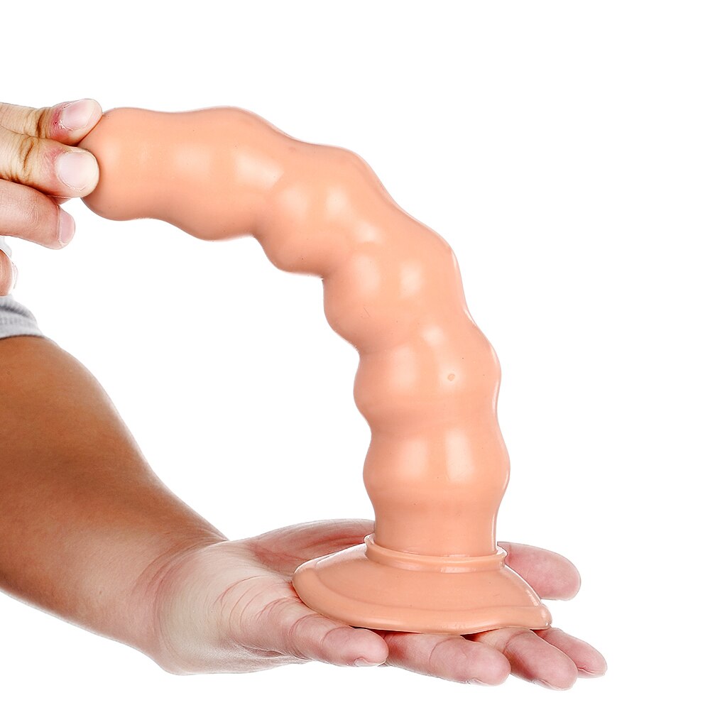 Anal Dildo Plug in Beige and Black Anal Dildo Plug in Beige and Black