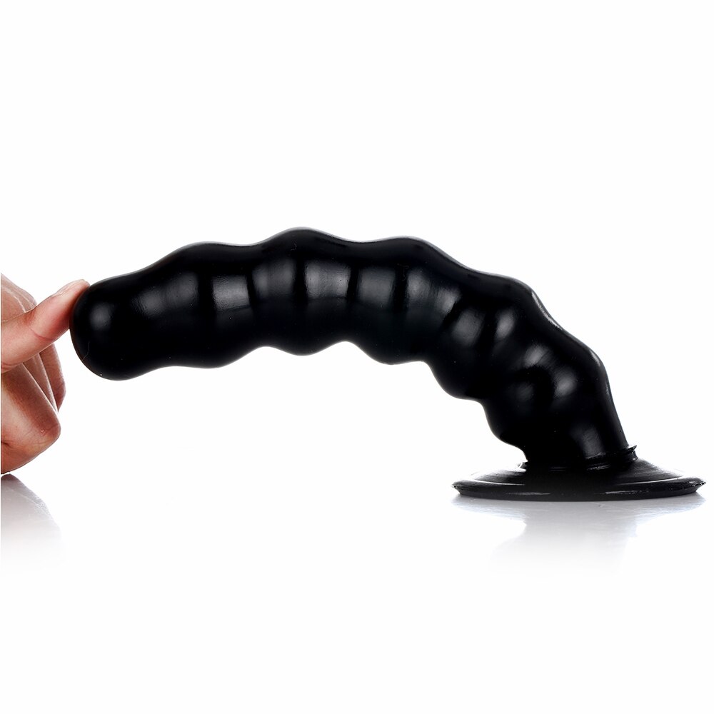 Anal Dildo Plug in Beige and Black Anal Dildo Plug in Beige and Black