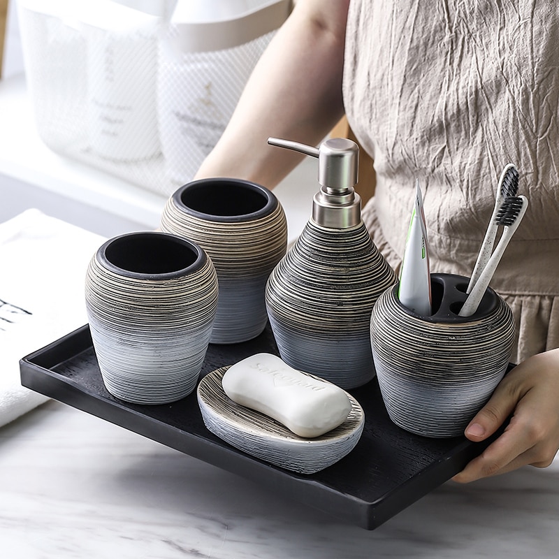 Handmade Ceramic Bathroom Accessories Sets Handmade Ceramic Bathroom Accessories Sets