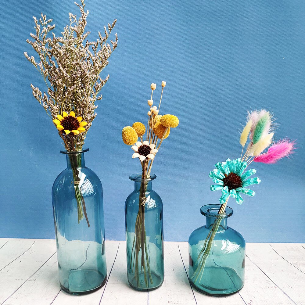 Transparent Glass Decorative Vase