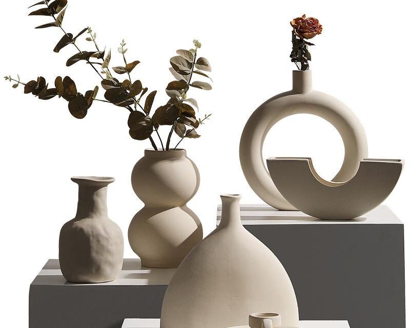 Nordic Style Ceramic Vase for Home Decor