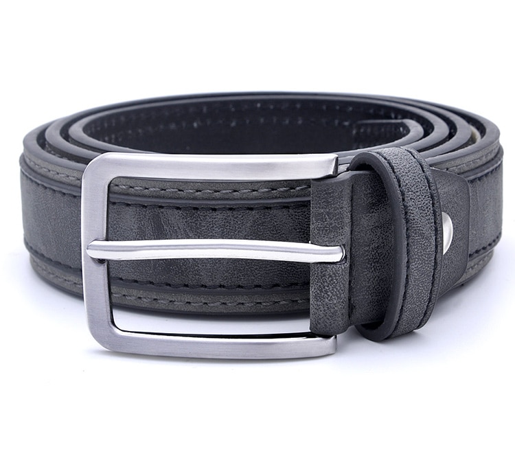 Casual Patchwork Leather Belt for Men