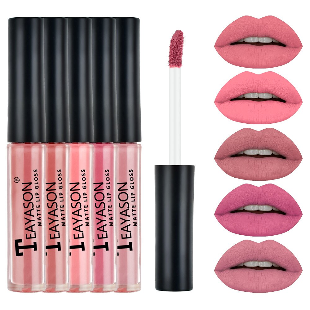 Velvet Waterproof Lipstick 5 Pcs Set