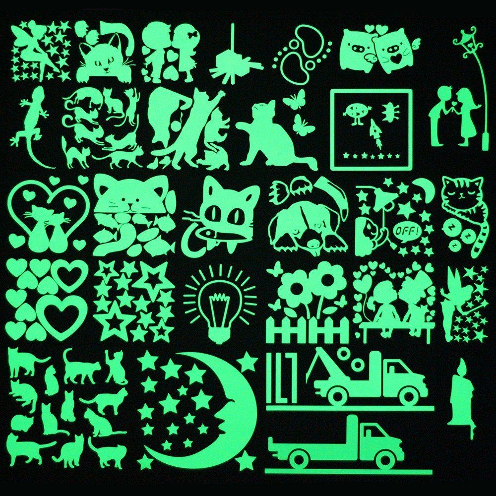 Cartoon Fluorescent Switch Sticker