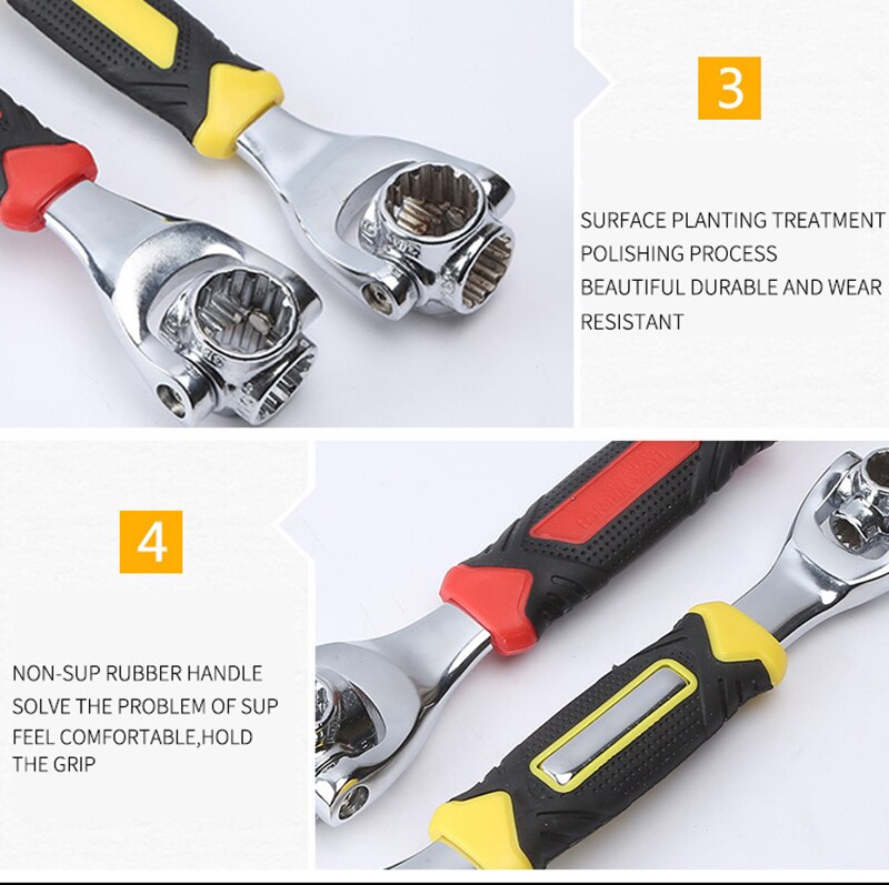 Universal Socket Wrench with Spline Bolts Universal Socket Wrench with Spline Bolts