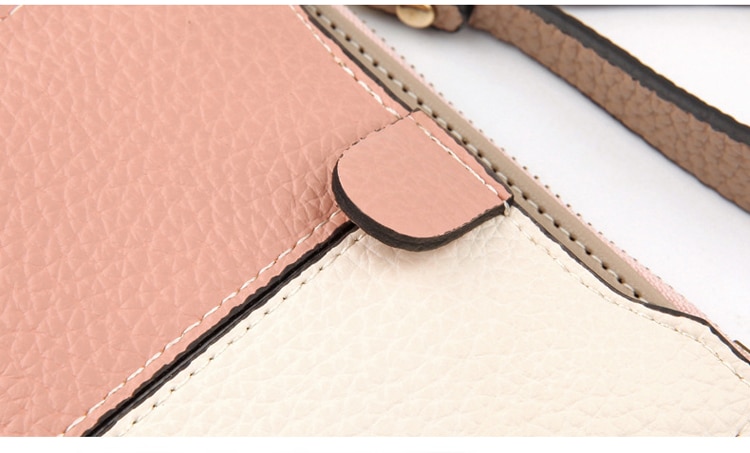 Women's Two Color Design Short Wallet