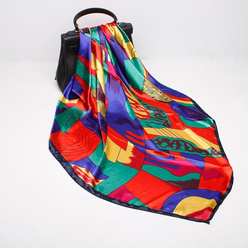 Sciarpa da Donna con Stampa Stile Picasso