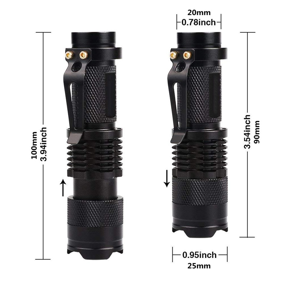 Tactical LED UV Flashlight