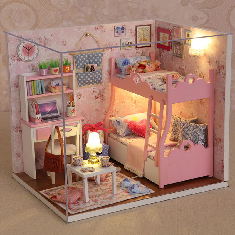 Miniature Chocolate Shop DIY Doll House with Furniture