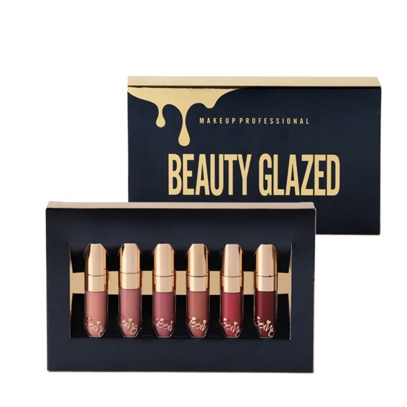 Velvet Matte Lip Gloss 6 Pcs Set