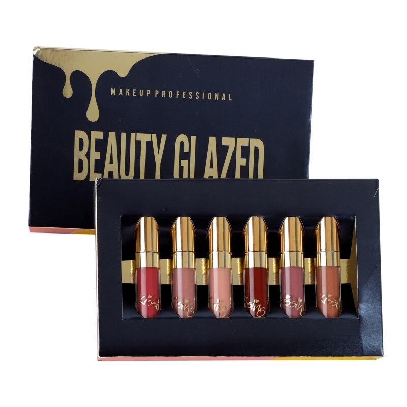 Velvet Matte Lip Gloss 6 Pcs Set