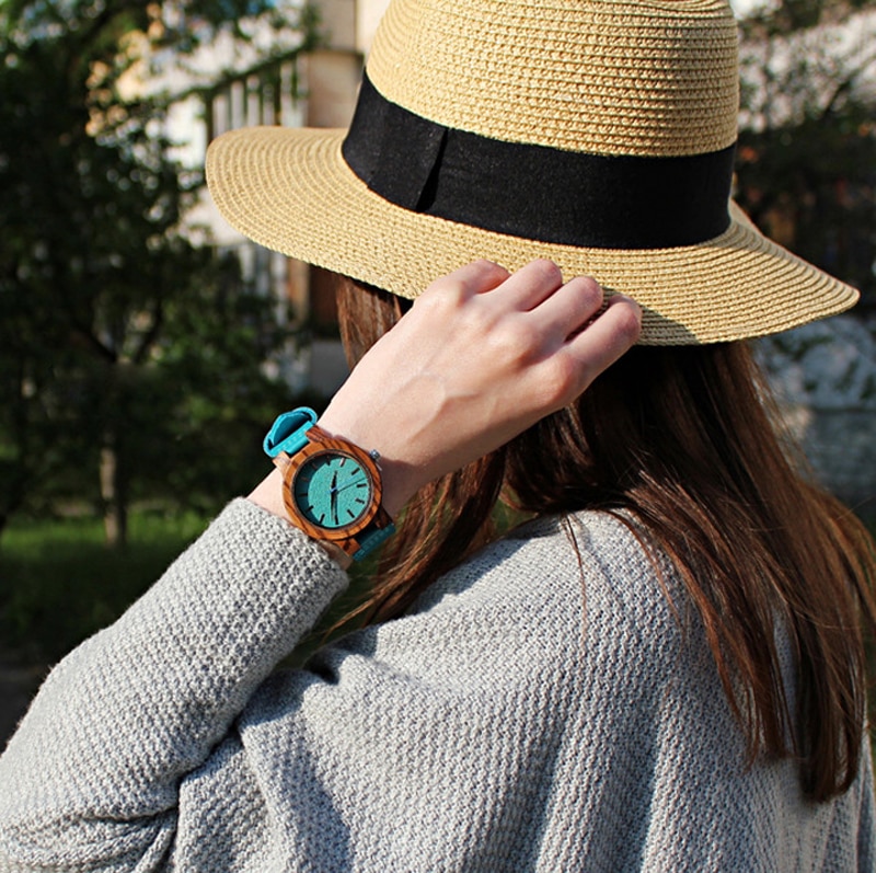Unisex Zebra Wooden Watch