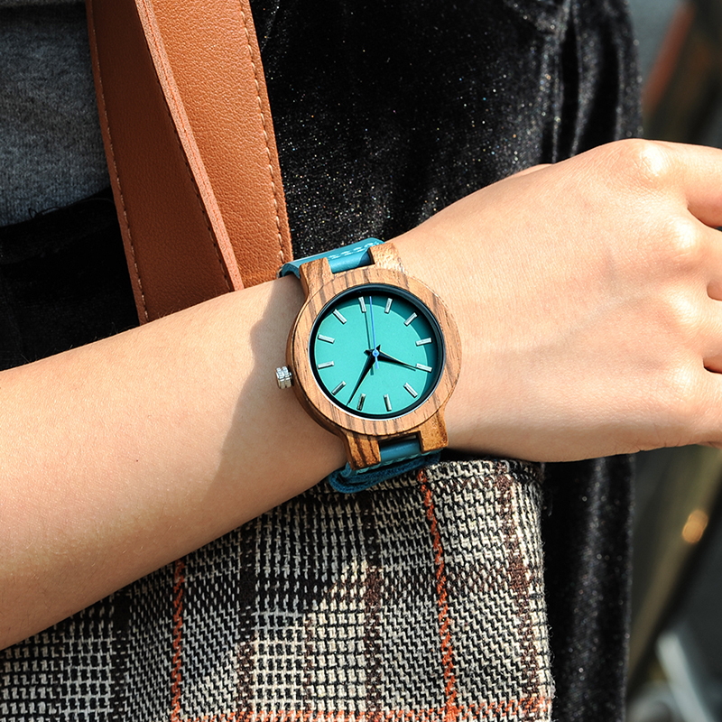Unisex Zebra Wooden Watch