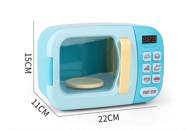 Kid's Kitchen Simulation Mini Microwave Oven with Cutting Toys Set