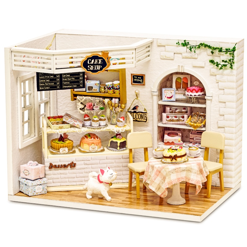 Miniature Colorful DIY Doll House with Furniture