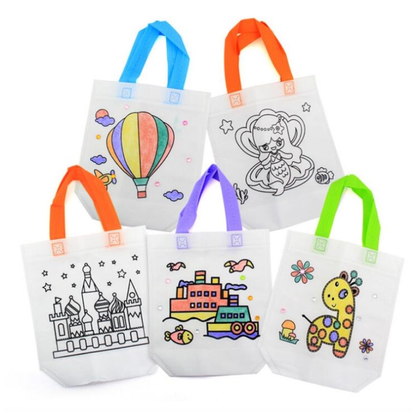 Kid's DIY Eco-friendly Bags 10 Pcs Set