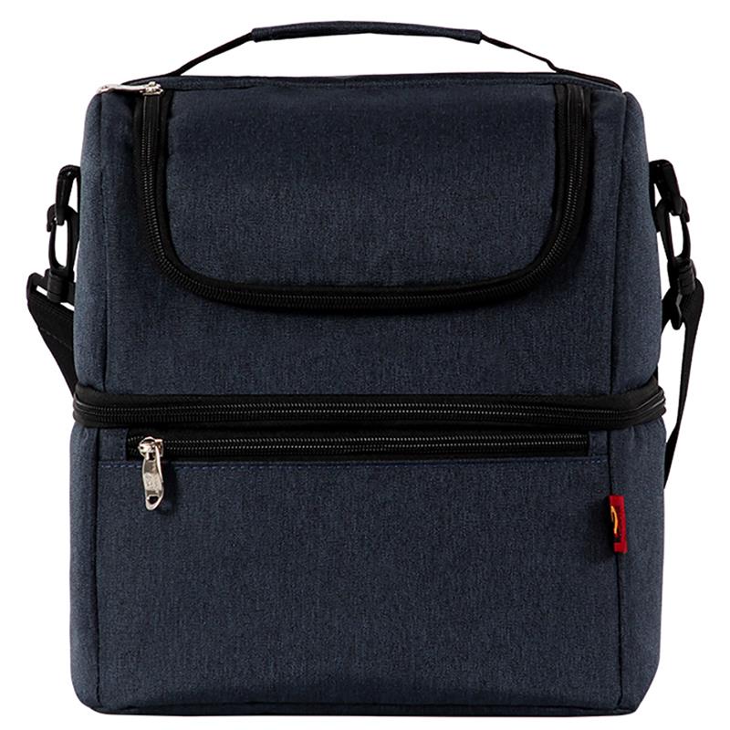 2-Compartment Insulated Shoulder Lunch Bag