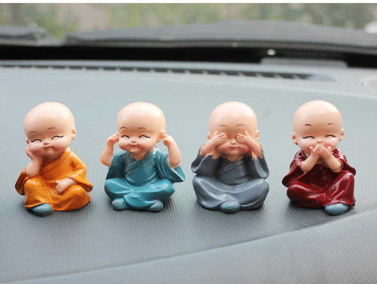 Little Monk Figurines 4 Pcs Set