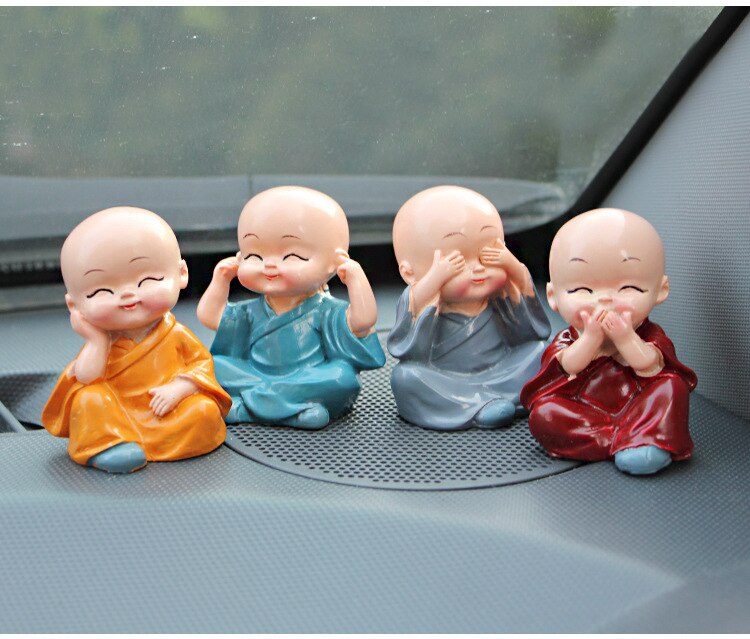 Little Monk Figurines 4 Pcs Set