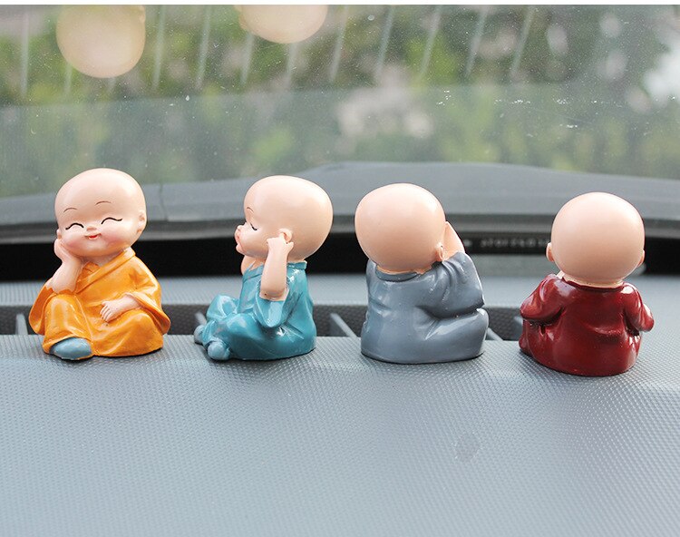 Little Monk Figurines 4 Pcs Set