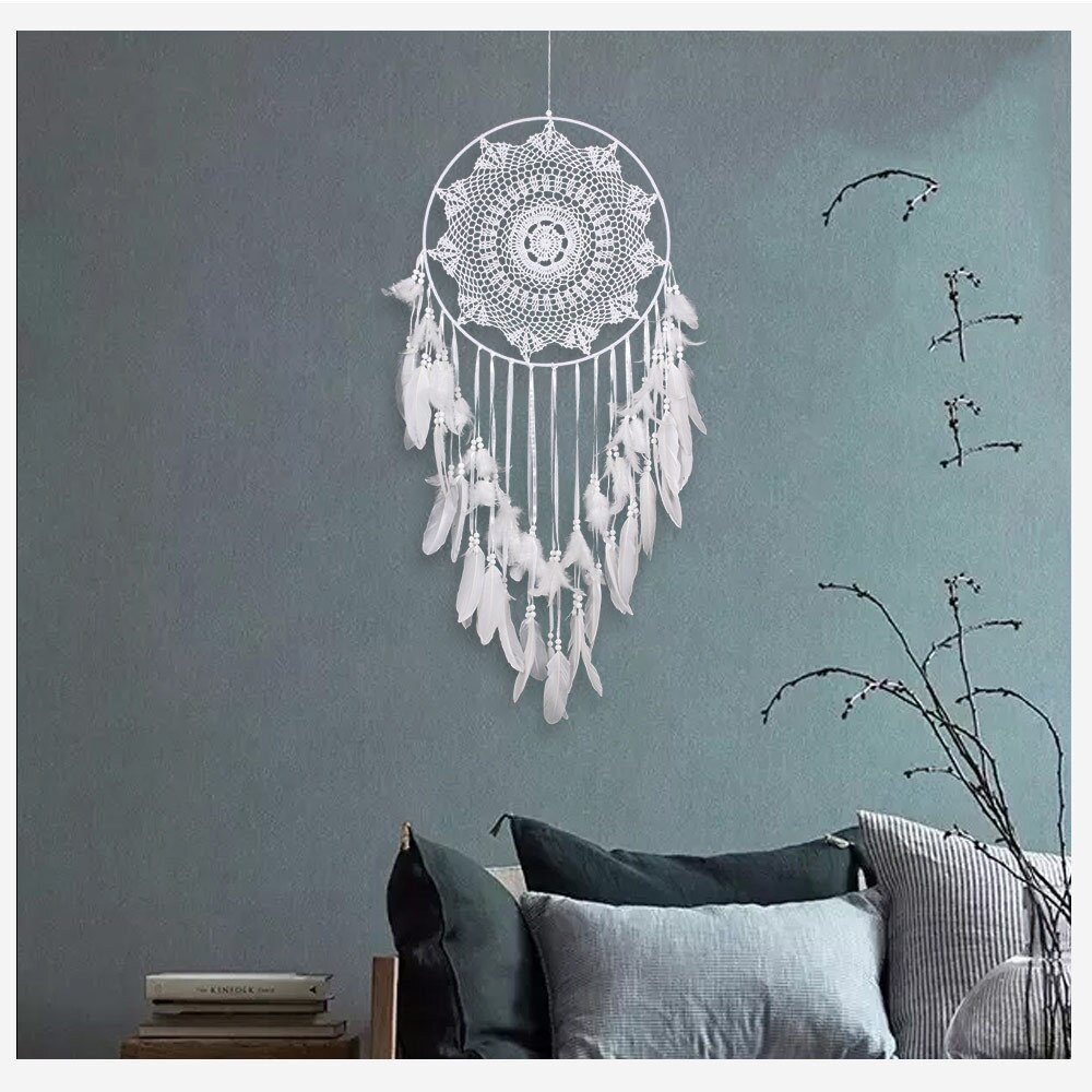 Large Boho Style Dream Catcher for Wall Decor