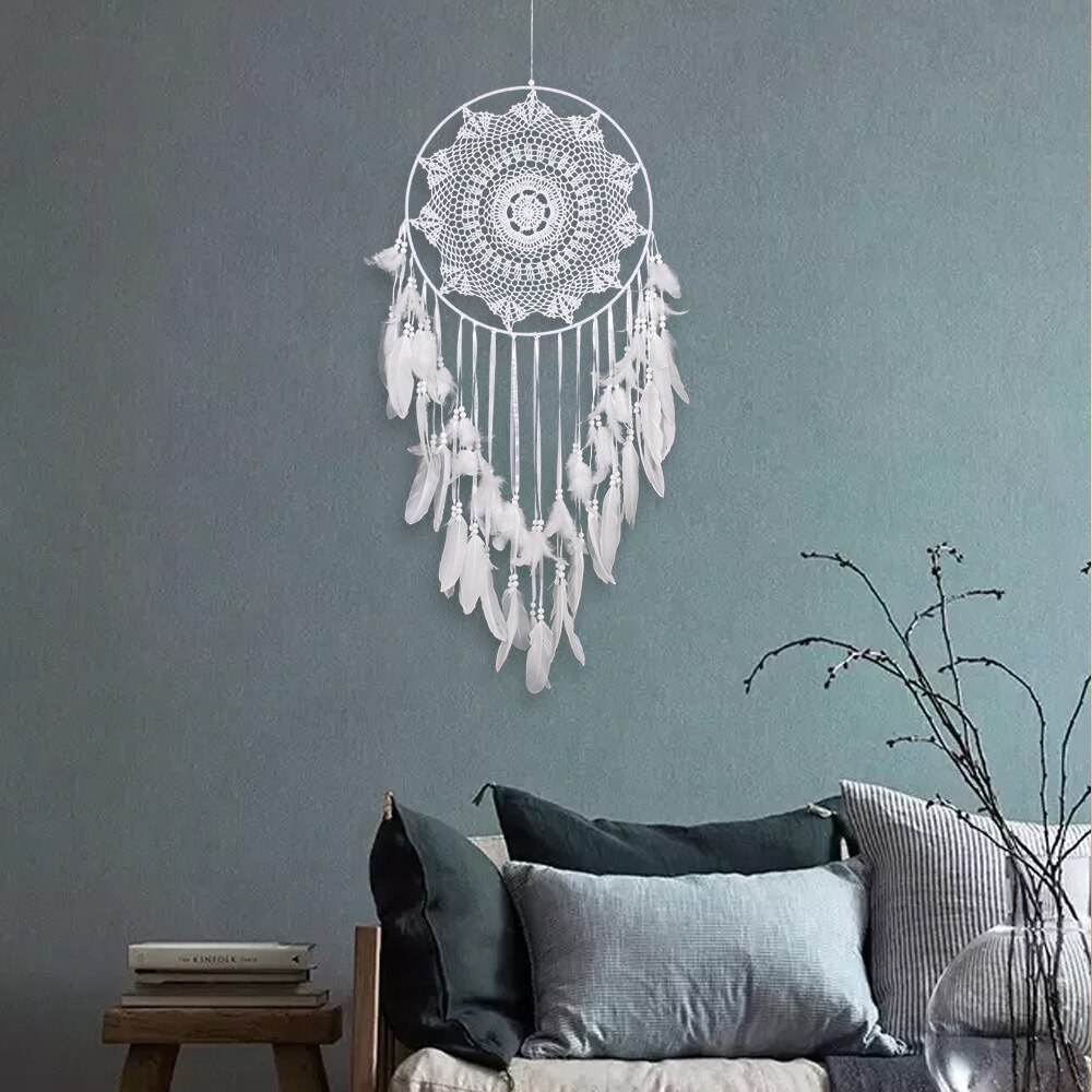 Large Boho Style Dream Catcher for Wall Decor