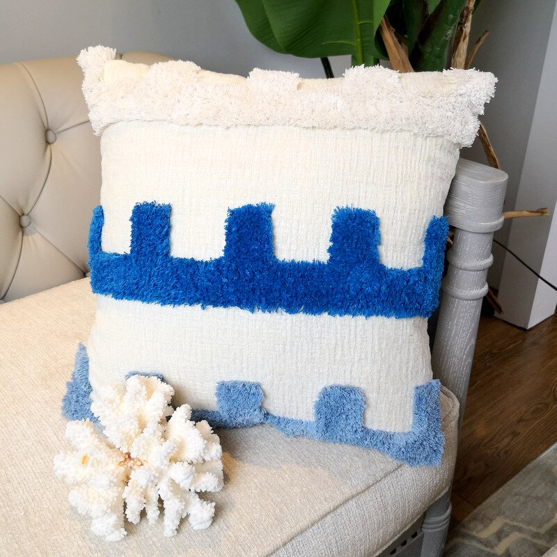Boho Style Cushion Cover for Home Decor with Tassel