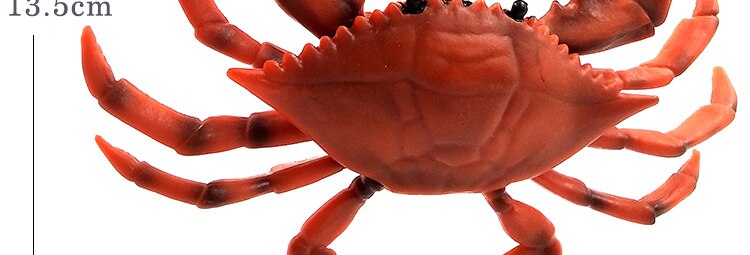 Plastic Crab Figurine for Home Decor