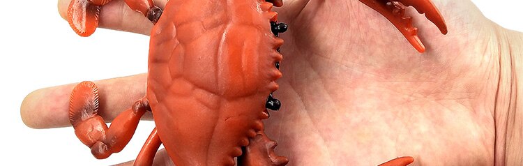 Plastic Crab Figurine for Home Decor