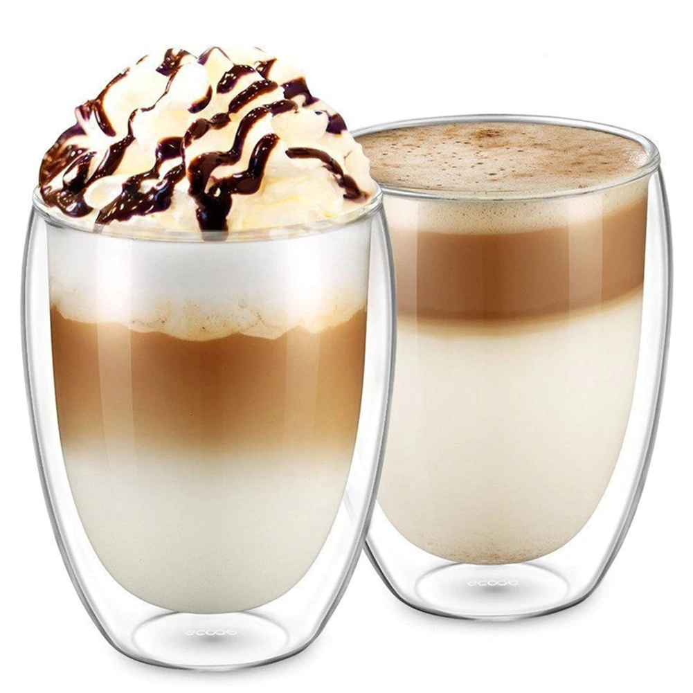 Heat-Resistant Double Wall Glass Coffee Cups – Happy Space Decor