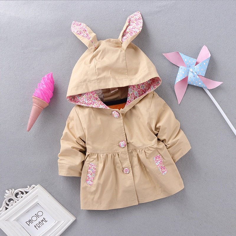 Hooded Coat for Baby Girls