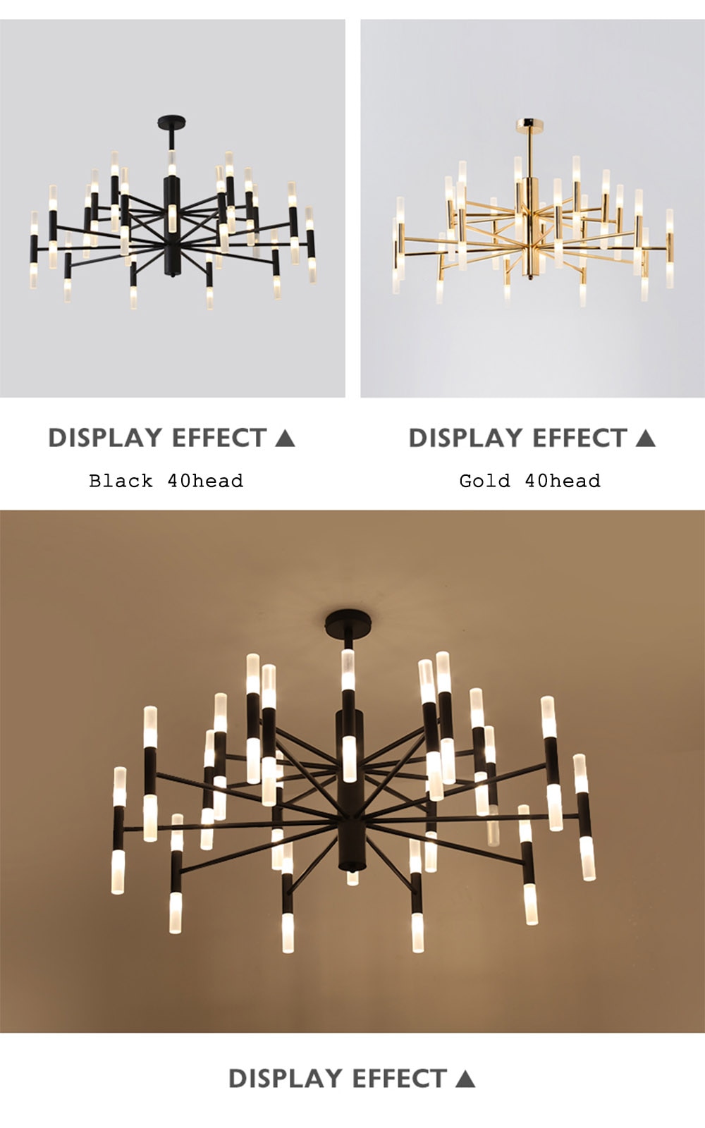 Classic Iron LED Chandelier