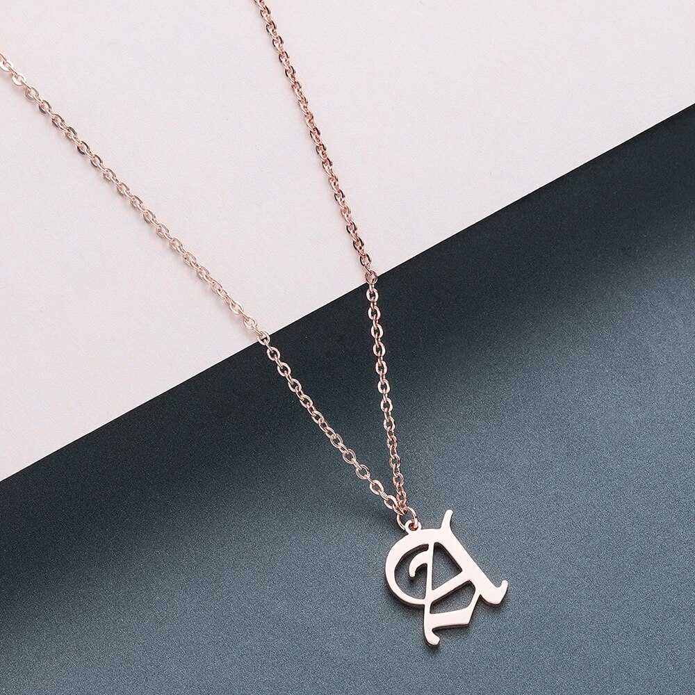 Men's Gothic Letter Shaped Pendant Necklace