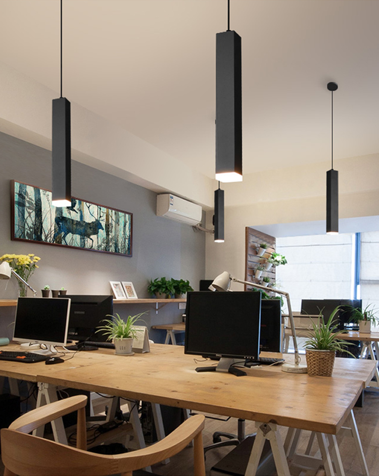 Dimmable Minimalist Tube Pendant Lamp - Sage Design Group - Annette Sage, CEO