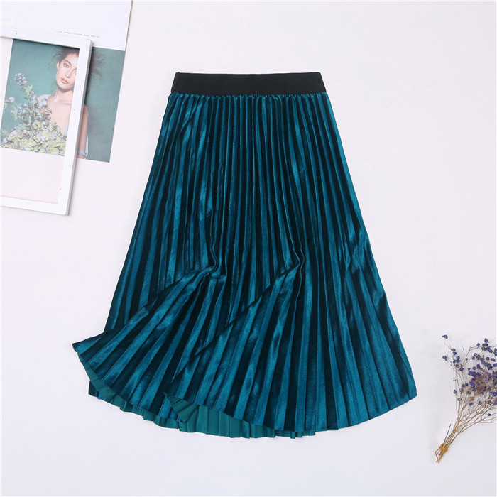 Women's Colorful Pleated Skirt Women's Colorful Pleated Skirt