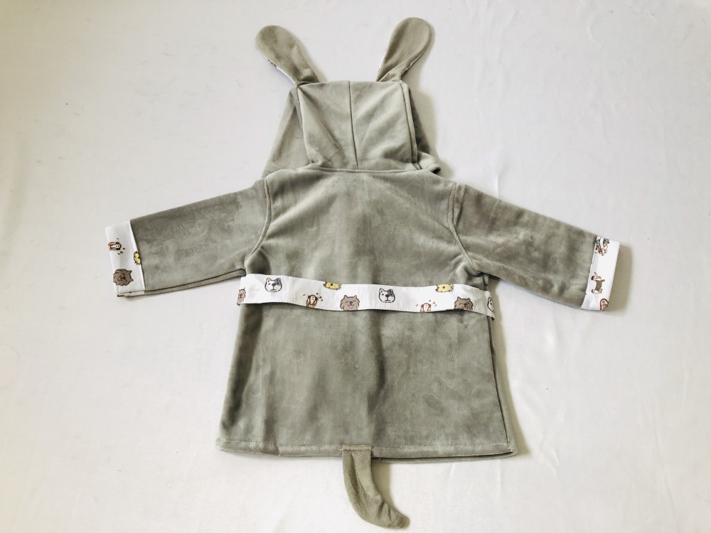 Hooded Animal Bathrobe for Boys