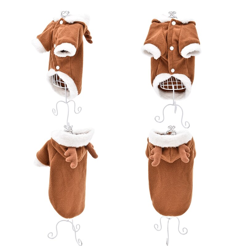 Dog's Cute Deer Jumpsuit