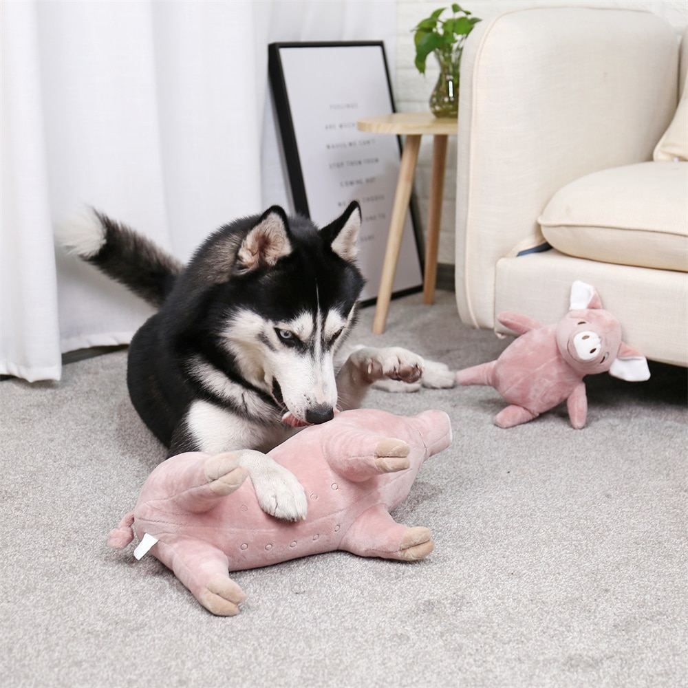 Warm and Soft Pig Shaped Toys for Dogs for Sleeping