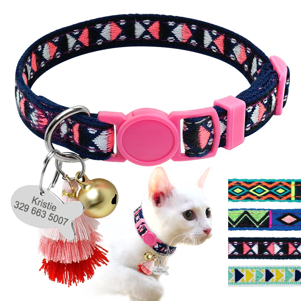 Personalized Collar for Pets with Bell