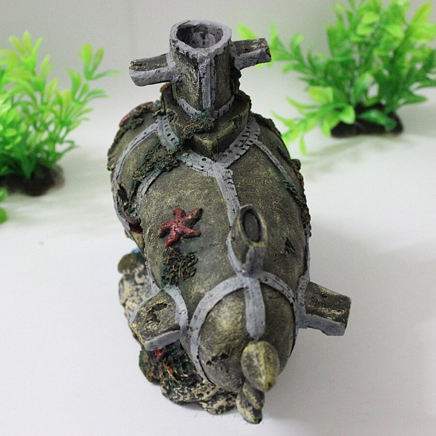 Sunk Submarine Aquarium Decor