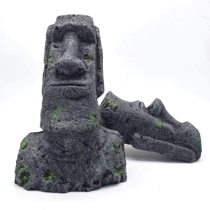 Easter Island Statue Aquarium Decor